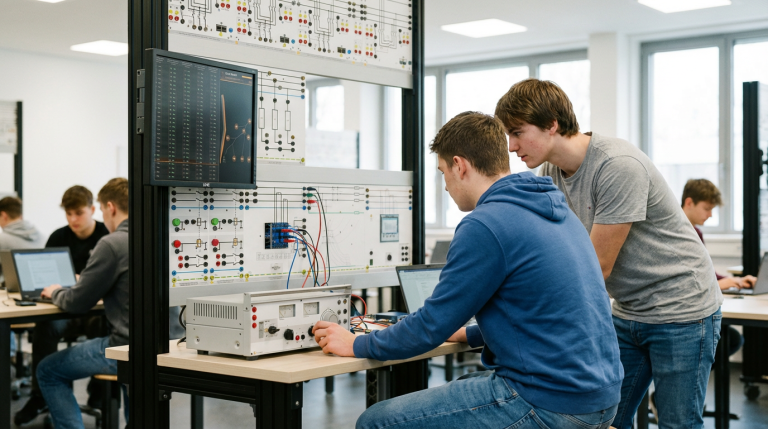 schueler-smart-grid-labor-elektrotechnik-versuch