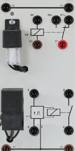 Relaiseinheit 2 für die Zusatzbeleuchtung: Relais 1W, und Verzögerungsrelais