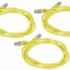 Patchkabel Cat5E 1x 1m gelb, 2x 2m gelb